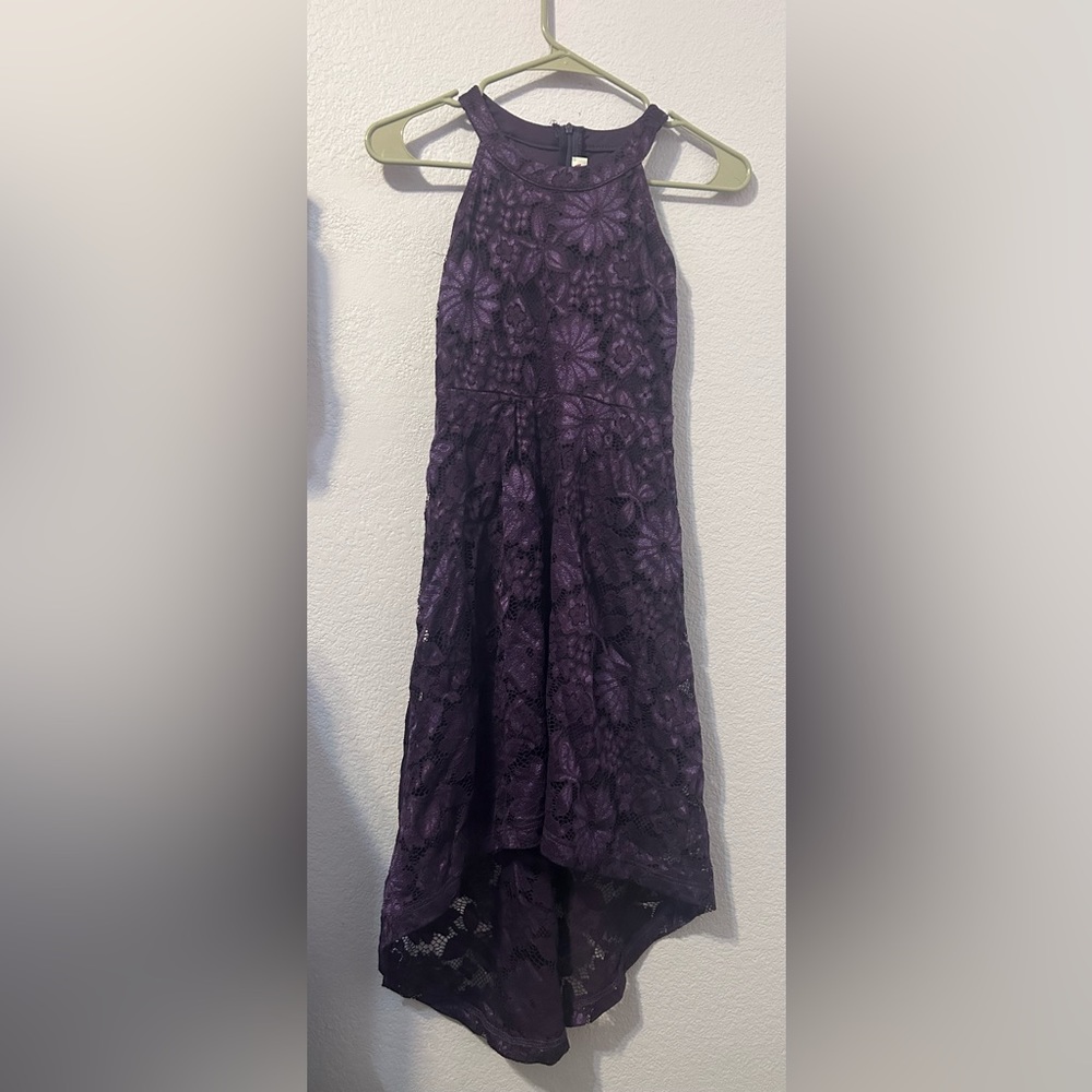 Girls Purple Formal Dress